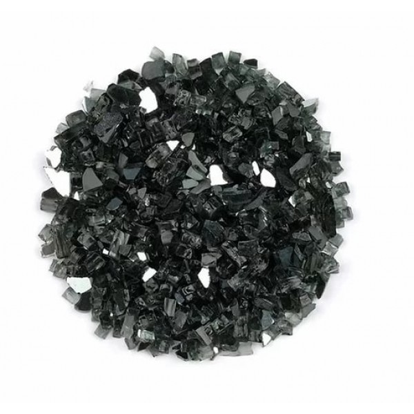 Стеклянная крошка черный премиум, 200 гр 