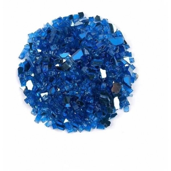 Стеклянная крошка синий премиум, 200 гр в Казани